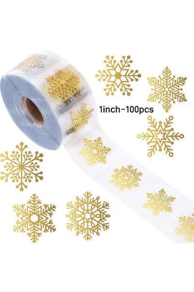 Choice a-1inch-100pcs 100-500pcs 1 inch Round Transparent Merry Christmas Sti...