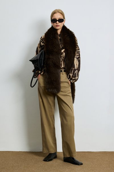 Lufian Roza Women's Shirt Brown