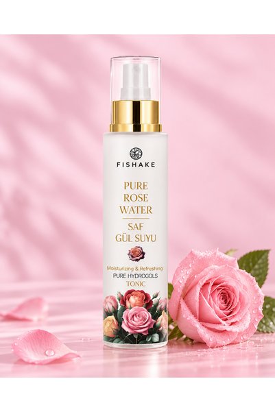 FiShake Gül Mayası %100 Saf ve Doğal Gül Suyu Tonik 100 Ml