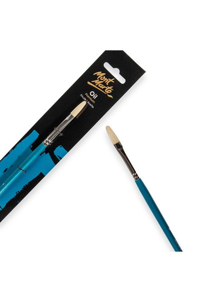 Mont Marte Artist Oil Paint Brush Premium Chungking Filbert 6
