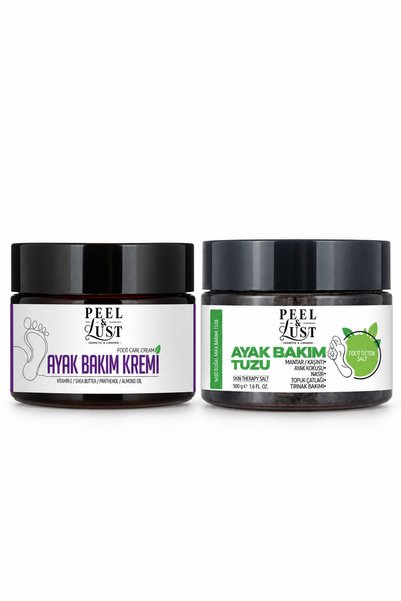 PEEL & LUST Ayak Bakım Kremi ve Ayak Bakım Tuzu 2'li Set
