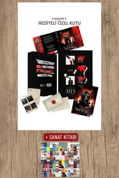 Tekhne Yayınları Sanat Kitabı + Ateşpare 6 Hediyeli Özel Kutu (Ciltli) / Ceren Melek