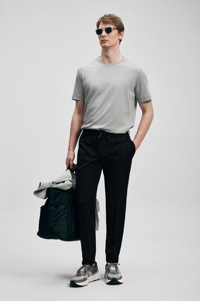 Lufian Παντελόνι Pito Jogger Slim Fit Μαύρο