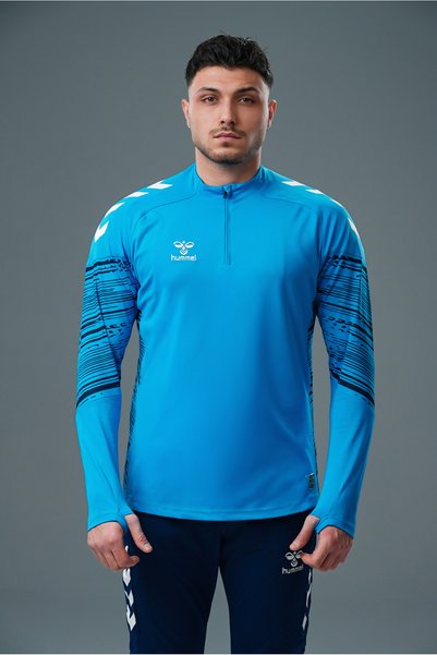 hummel Line Training Tracksuit Top Turquoise