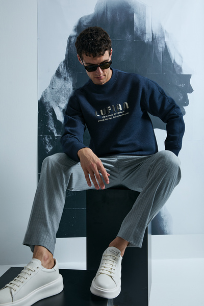 Lufian Oracle Erkek Sweatshirt Lacivert