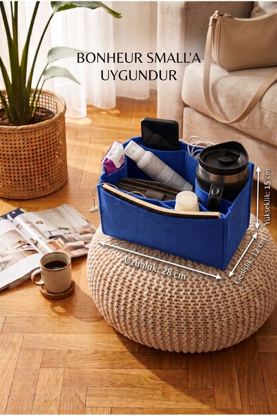 MARJİNAL W CLUB Single Compartment Bag Organizer Saks Blue Color 28 X 15 X 12...