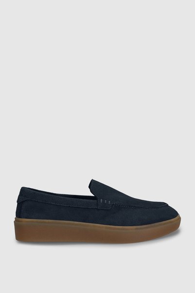 Lufian Row Men's Sneaker Shoes Navy Blue