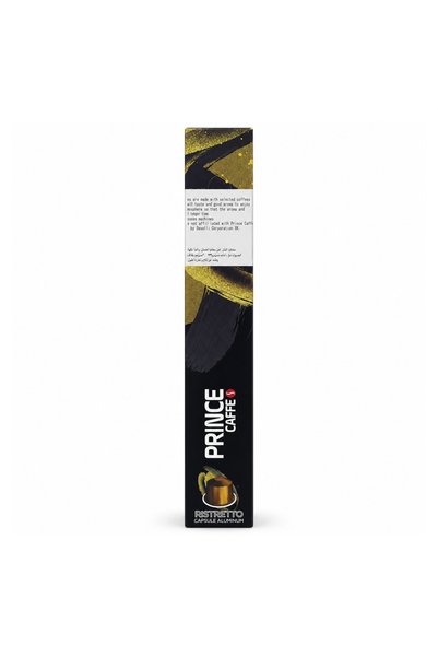 Prince Ristretto Aluminum Coffee Capsules, Nespresso Compatible, 10 Capsules, 55g |   Ristretto Coffee Capsules