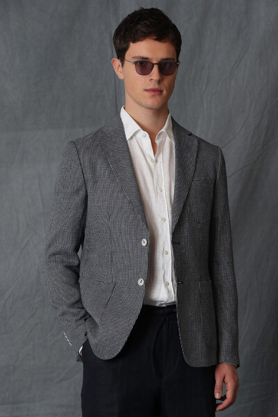 Lufian Cosı Spor Erkek Blazer Ceket Slim Fit Lacivert