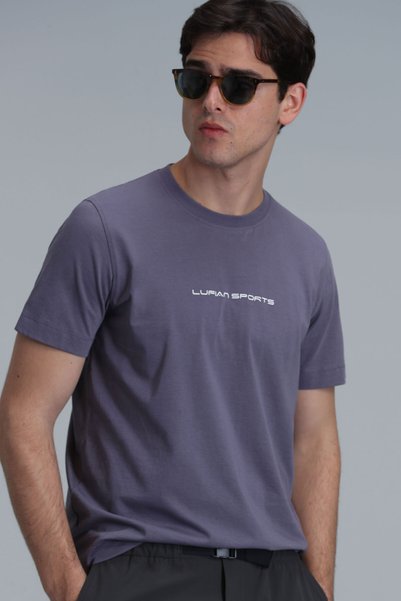 Lufian Tony Modern Graphic T-Shirt Mink
