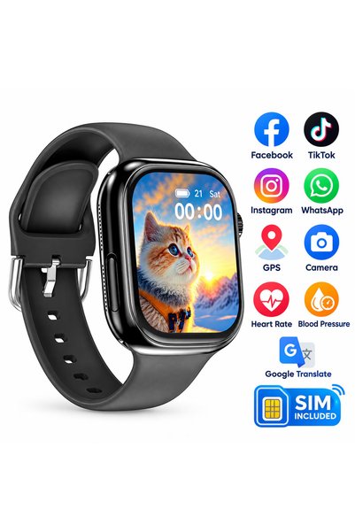Techone Ceas Smartwatch Copii Localizare GPS, Telefon T72 ProTeenGuard Walkie...