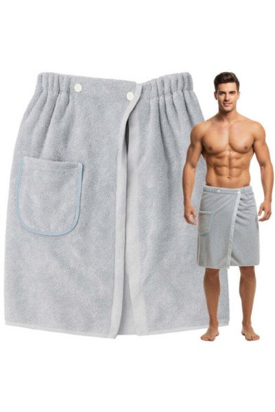 KESNUP Prosop de saună tip kilt pentru bărbați, talie 33-55 cm, lungime 52 cm...
