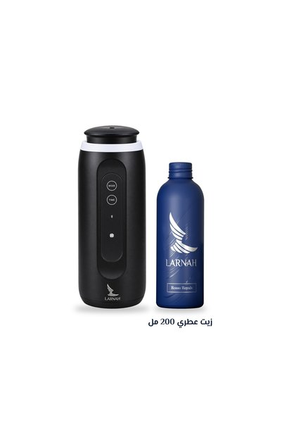 Larnah جهاز تعطير جداري ذكي للغرف والمكاتب LH150 – أسود + زيت عطري 200 مل هدية