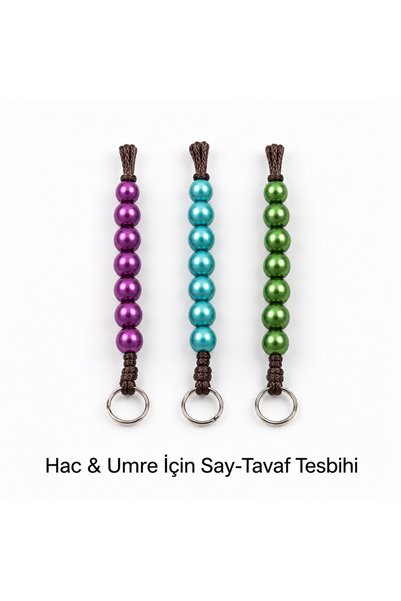 Hac&UmreSetim Yüzük Tipi Pratik Zikir ve Tavaf Tesbihi 1 adet (Renk Karışık)