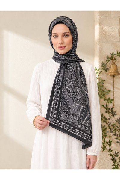 Altınoluk Tekstil Patterned Cotton Soft Shawl Paisley Series