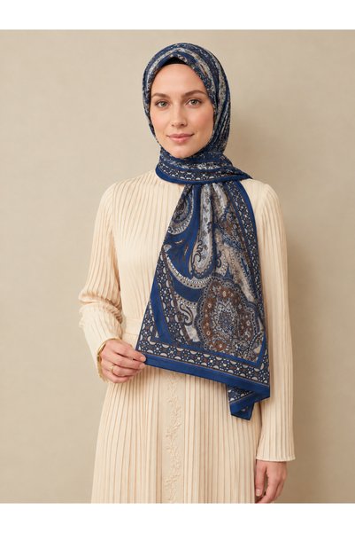 Altınoluk Tekstil Patterned Cotton Soft Shawl Paisley Series