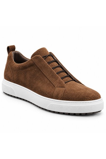BESKAR Men's Brown White Sole Sneaker Comfortable Daily Casual Sports Shoes B...