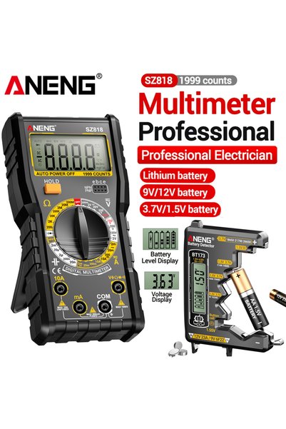 choice2 ANENG SZ818 pro bt173 ANENG SZ818 Digital Multimeter BT173 Battery Te...