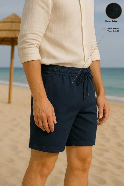 Freemen Ανδρικό σορτς τσέπης Navy Blue – Άνετη εφαρμογή, ελαφρύ και αναπνεύσι...