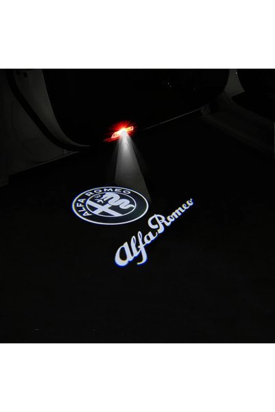 Choice A 2Pcs Fashion LED Car Door Welcome Light Logo Projector for Alfa Rome...