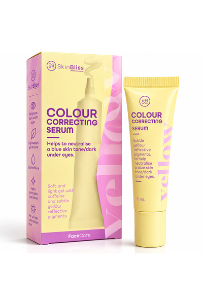 SkinBliss Serul care corectează nuanța albastră a pielii și cearcănele de sub...