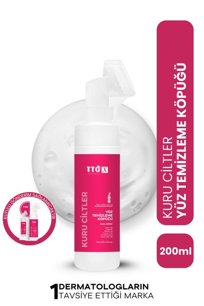 TTO Yüz Temizleme Köpüğü Nemlendirici 200 ml Çay Ağacı ve E Vitaminli X Aplik...