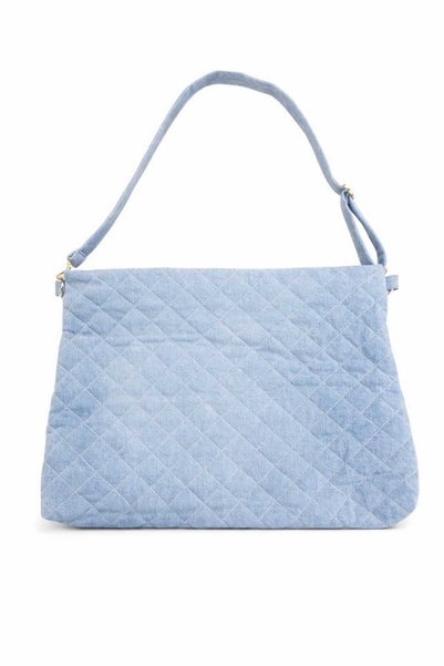 eva clothing Women's Quilted Shoulder Bag with Strap