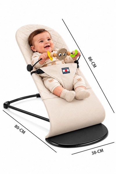 Tommybaby Millenium Cotton Bebekler Için Üç Kademeli Kolay Taşınabilir Sallanan Oyuncaklı Ana Kucağı