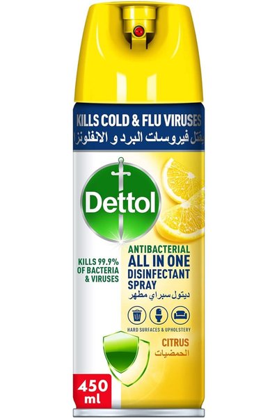 Dettol بخاخ مطهر مضاد للبكتيريا متعدد الأغراض يوفر حماية فعالة من الجراثيم وا...