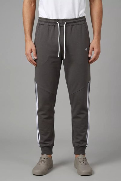 TOZLU Men's Ribbed Striped Sweatpants