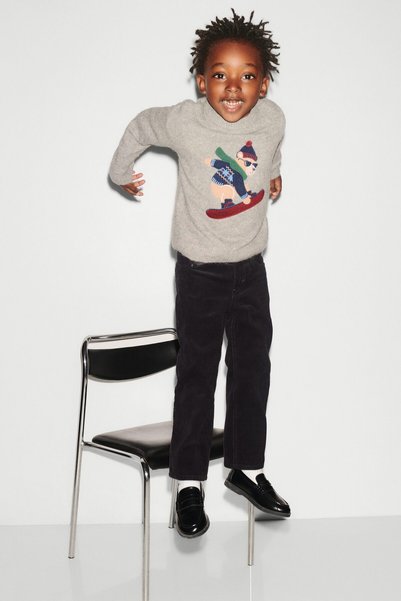 H&M Fitilli Kadife Pantolon Relaxed Fit