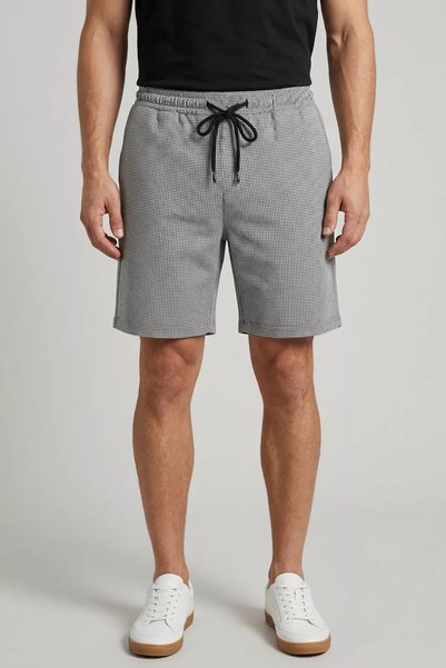 TOZLU Men's Patterned Shorts with Elastic Waist