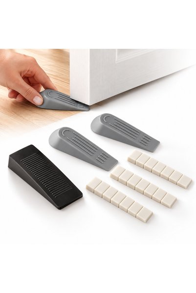 Creative Toys Set 7 opritoare de ușă, ANGMAD, PVC, alb 10.2x2cm, gri 10x2.5cm...