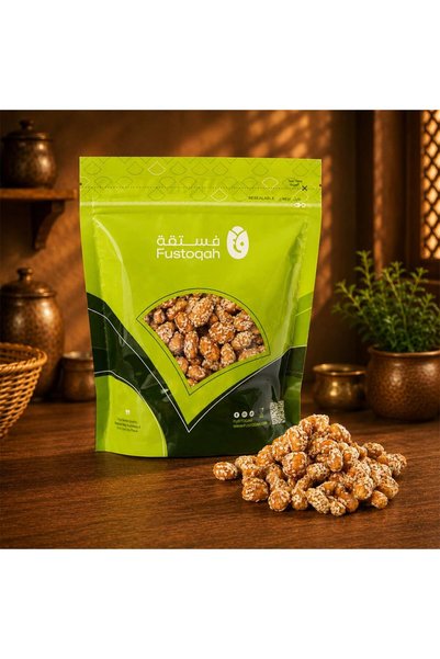 fustoqah فول سوداني بالسمسم - 1 كغ