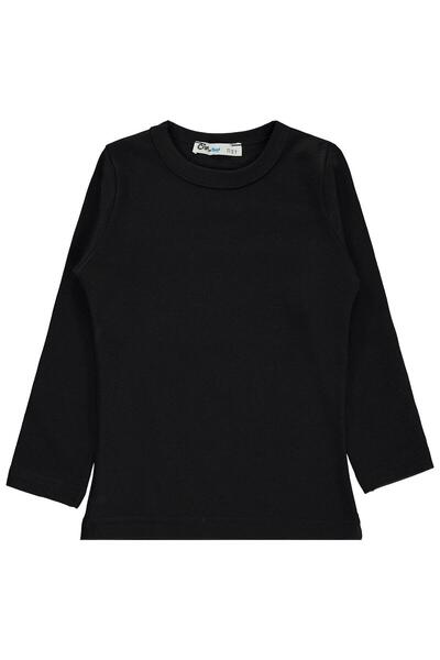Civil Boys Thermal Sweatshirt for Ages 9-13 - Black