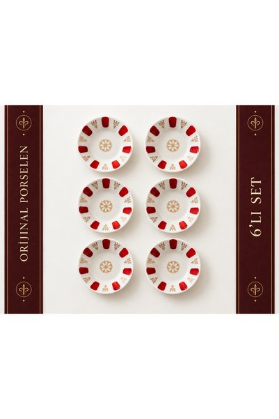 Novaurè Bergamot Porcelain Oval Tea Plate |   Set of 6