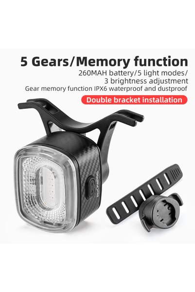 Choice ROCKBROS Q2 common ROCKBROS Smart Bicycle Brake Light IPx6 Taillight T...