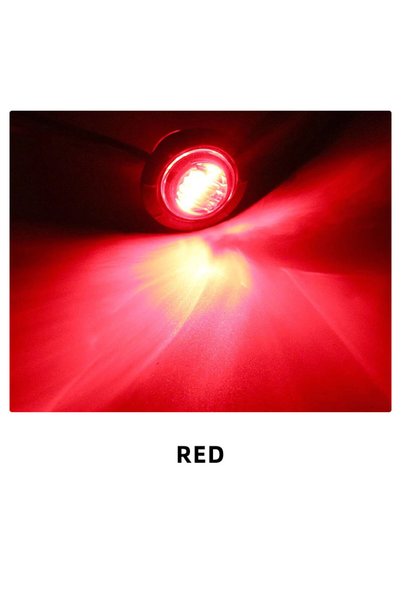 Choice1 Red 10PCS 24V LED Side Marker Indicators Light Truck Warning Tail Lig...