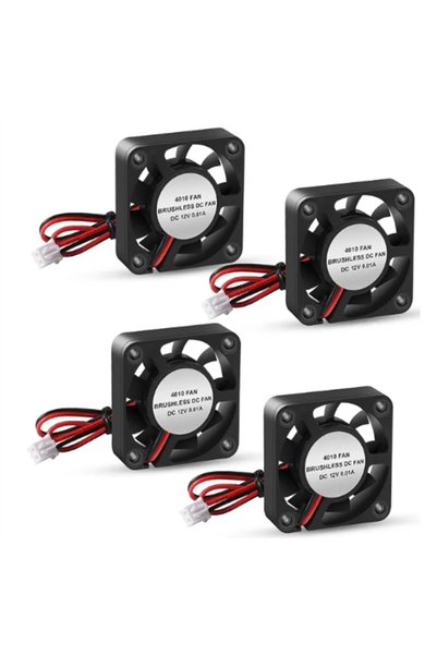 Choice 4pcs 4010 fan 12V 4PCS 3D Printer Cooling Fan 4010 Blower 40X40 X 10mm...
