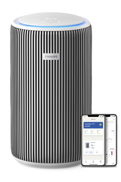 Philips جهاز تنقية الهواء المتصل بالإنترنت سلسلة 3200، AC3220/10، تصميم عالي ...