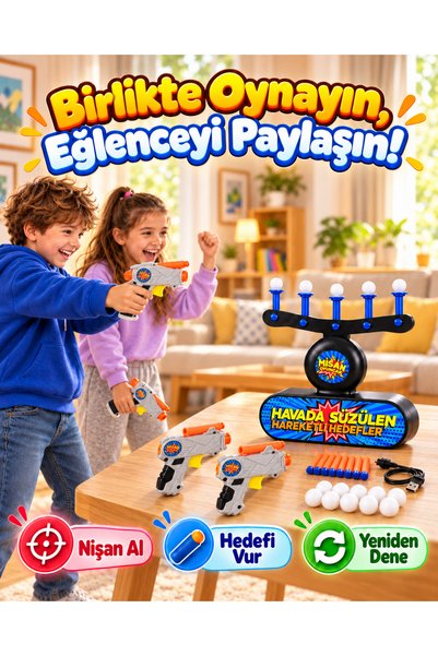 misan Oyuncak Hedef Vurma 4 Tabancalı