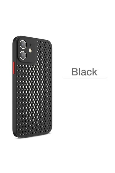 Choice For iPhone 11 black Breathable Cooling Shockproof Soft Silicone Case F...