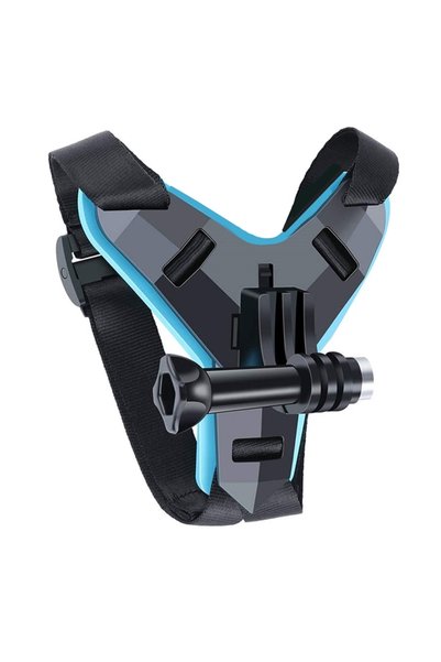 Choice Blue Helmet Strap Mount For Gopro Hero 11 10 9 8 7 6 5 4 3 Motorcycle ...