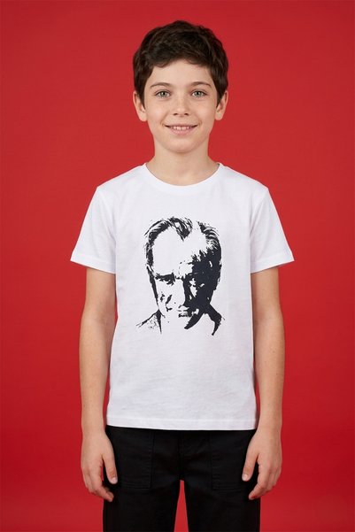 Fulla Moda 23 Nisan Atatürk Baskılı Unisex Çocuk Tişört