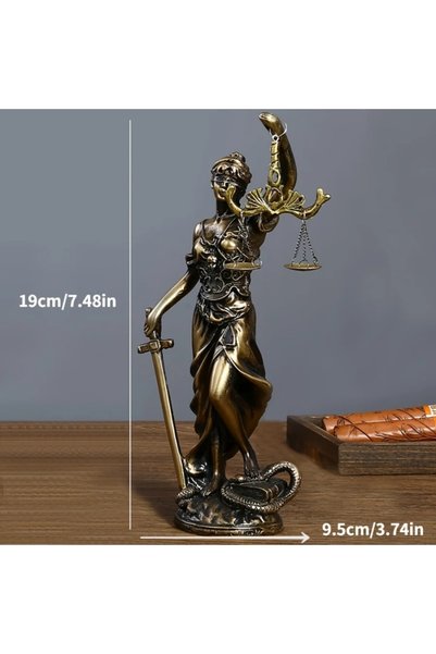 Choice Gold European style creative retro home imitation copper goddess of ju...