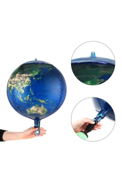 partidolu Earth Map World Map Dünya Haritası 4d Boyutlu Folyo Balon 60 cm 1 Adet