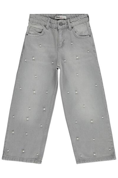 Civil Girls Pearl Pants for Ages 6-9 - Gray