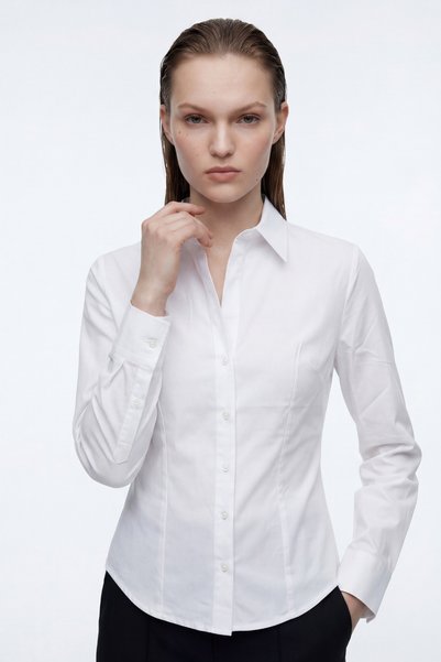 HAKKE Basic Slim Fit Women's Shirt