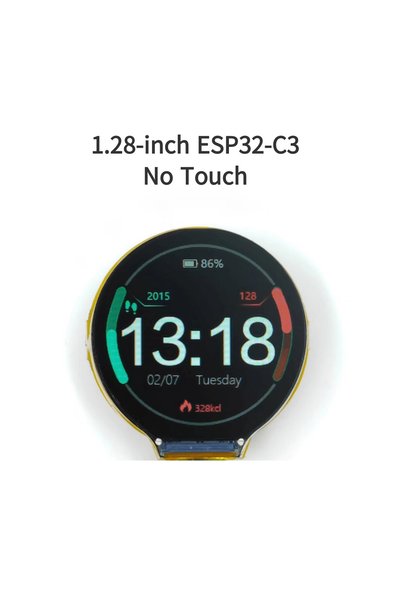 Choice1 شاشة دائرية مقاس 1.28 بوصة ESP32-C3 بدون لمس، شاشة GC9A01 IPS LCD، وح...
