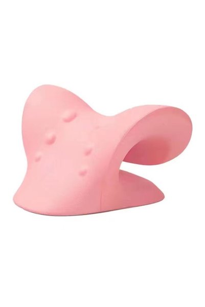 choice2 Pink Neck Shoulder Stretcher Relaxer Cervical Chiropractic Traction D...